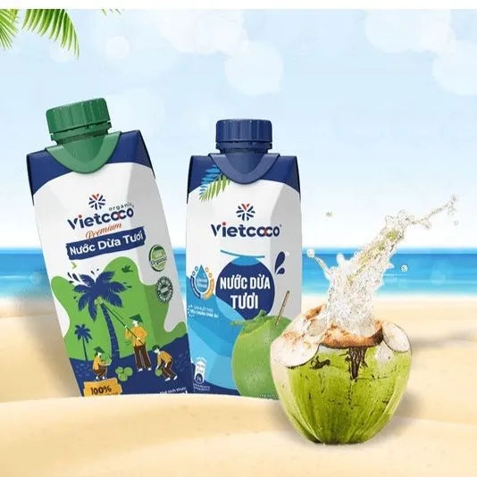 Nước Dừa Tươi Vietcoco 330ml x 48 Hộp