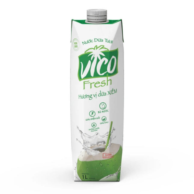 Nước Dừa Vico Fresh Xiêm Hộp 1L x 12 Hộp