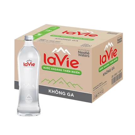 Nước Khoáng Lavie Chai Thủy Tinh 450ml x 20 Chai