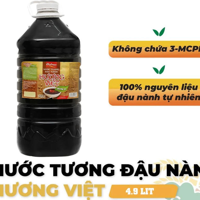 Nước Tương Hương Việt 4.9L x 3 Can