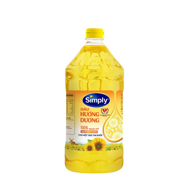 Dầu Ăn Hướng Dương Simply Can 2L X 6 Can