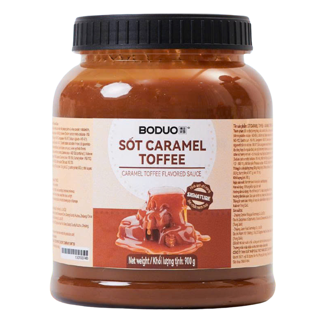Sốt Caramel Toffee Boduo 900g x 12 Hộp