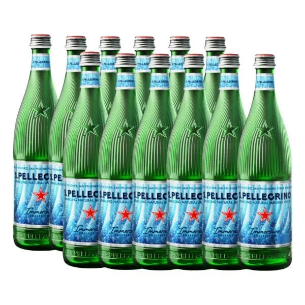 Nước Khoáng Tự Nhiên San Pellegrino (có gas) 750ml x 12 Chai