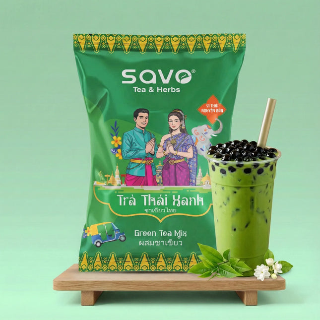 Trà Thái Xanh Vị Nguyên Bản Savo 200g