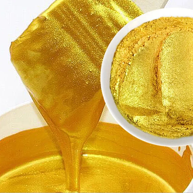 Màu nhũ bột vàng Golden Yellow 10g