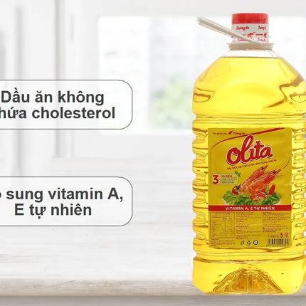 Dầu Ăn Tinh Luyện Olita Tường An 5L x 4 Bình