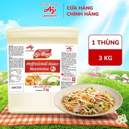 Xốt Mayonnaise Aji-mayo 3kg x 4 Xô