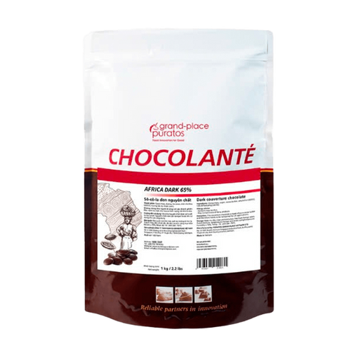 Socola dạng nút đen 65% Puratos 1kg x 8 Túi