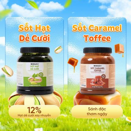 Sốt Caramel Toffee Boduo 900g x 12 Hộp