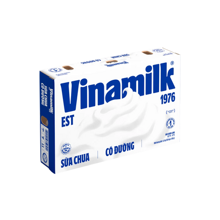 Sữa Chua Có Đường Vinamilk 100g/Hũ (Lốc 4 Hủ)