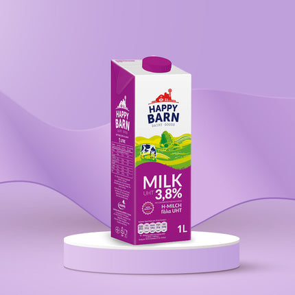 Sữa Tươi Tiệt Trùng 3.8% Béo Happy Barn 1000ml x 12 Hộp