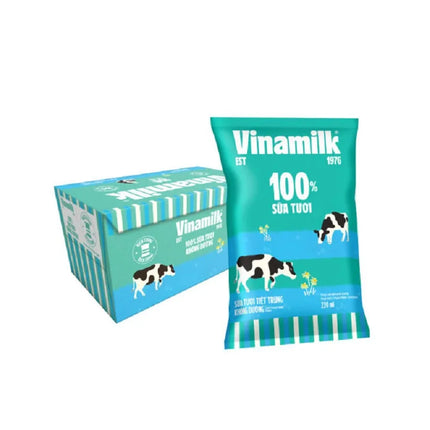 Sữa tươi tiệt trùng không đường Vinamilk 100% 220ml x 48 bịch