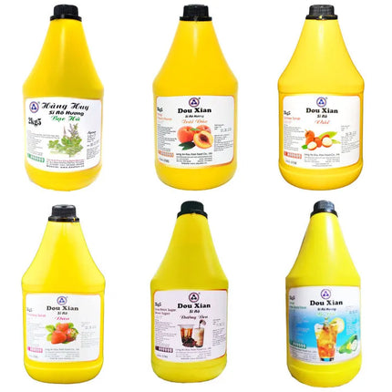Syrup Douxian Đào (Peach) 2.5kg x 6 Chai