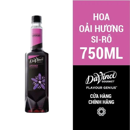 Syrup Davinci Hoa Oải Hương (Lavender) 750ml x 12 Chai