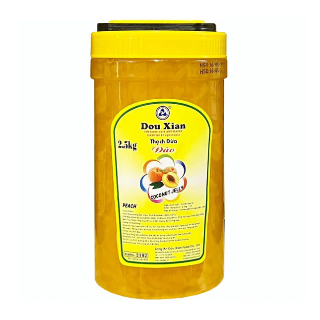 Thạch Dừa Hương Đào DouXian 2,5kg x 6 hộp