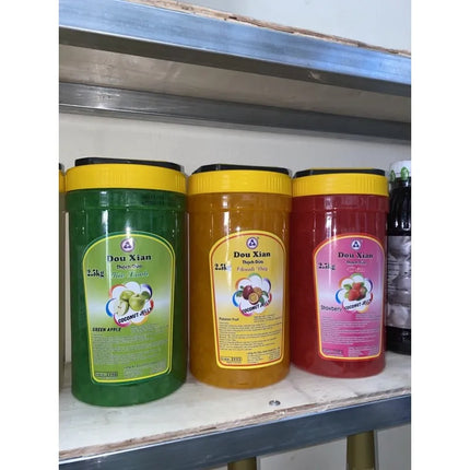 Thạch Dừa Hương Dâu Douxian 2,5kg x 6 hộp