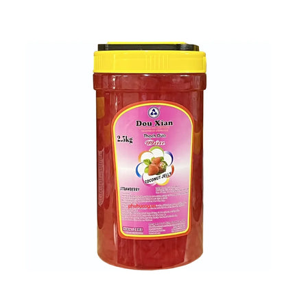 Thạch Dừa Hương Dâu Douxian 2,5kg x 6 hộp