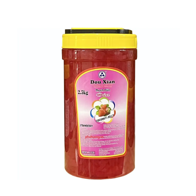 Thạch Dừa Hương Dâu Douxian 2,5kg x 6 hộp