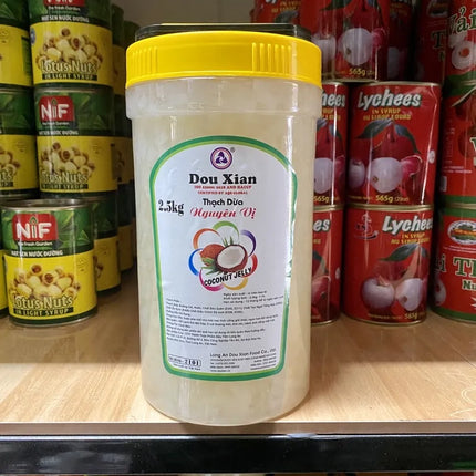 Thạch Dừa Hương Vải DouXian 2,5kg x 6 hộp