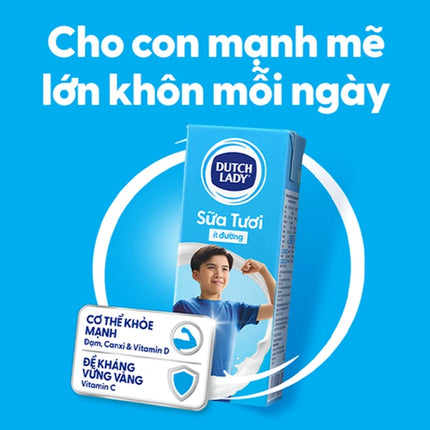 Sữa tươi tiệt trùng Dutch Lady không đường 965ml x 12 hộp