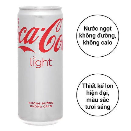 Nước ngọt Coca-Cola Light 320ml x 24 lon