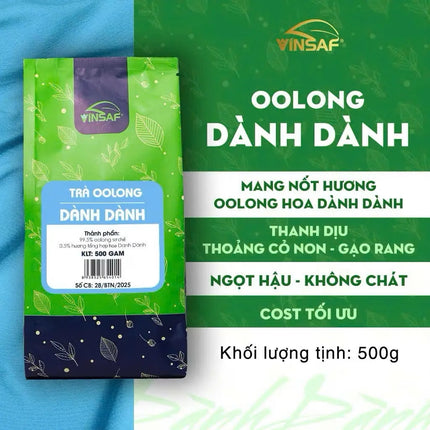 Trà Olong Dành Dành VinSaf 500g (20 Gói x Thùng)
