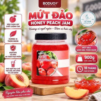 Mứt Đào Hồng Boduo Signature 900g x 12 Hộp