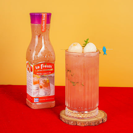 Nước Cốt Vải Lafresh Chai 650ml x 12 chai