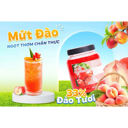 Mứt Đào Hồng Boduo Signature 900g x 12 Hộp