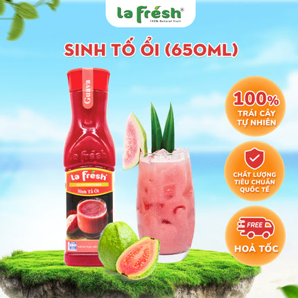 Sinh Tố Ổi Lafresh 650ml x 12 Chai