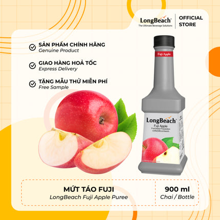 Mứt Táo Fuji LongBeach (Fuji Apple) 900ml x 12 Chai