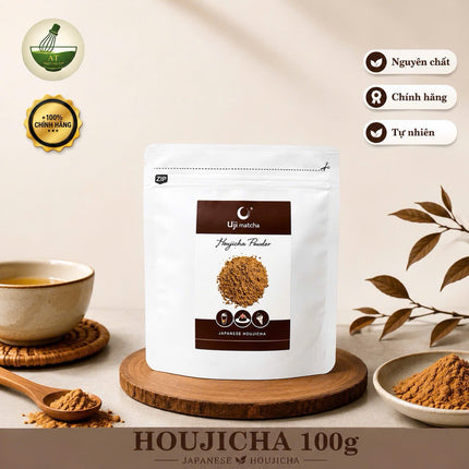 Bột Trà Rang Houjicha Uji Matcha 100g