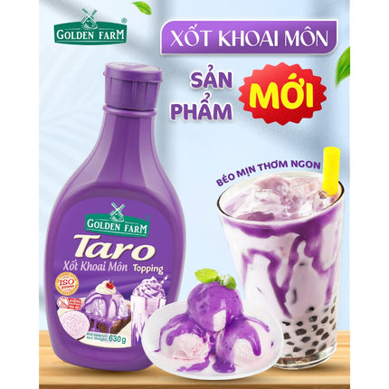 Sốt Topping Khoai Môn Golden Farm 630g x 12 Chai
